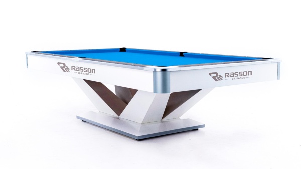 Бильярдный стол для пула "Victory II Plus" 8 ф (белый, сланец 30 мм)